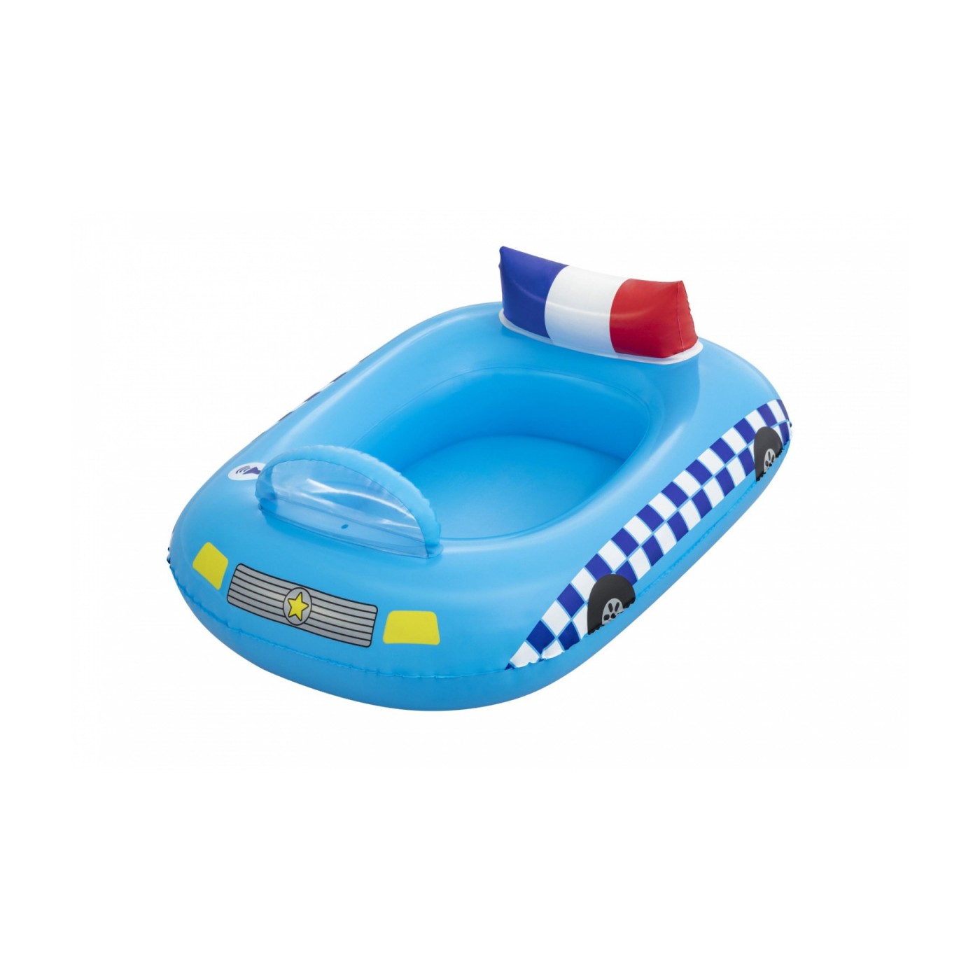 Nafukovací nafukovací pontonové policejní auto pro děti 97x74 BESTWAY + zvuková siréna