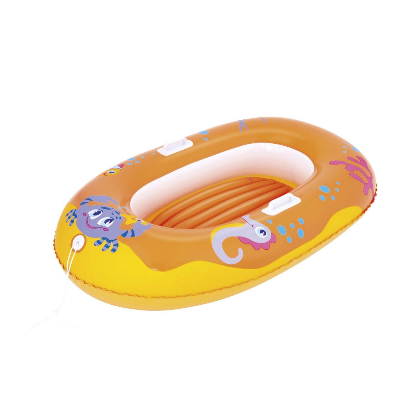 BESTWAY oranžový nafukovací ponton 119cm x 79cm