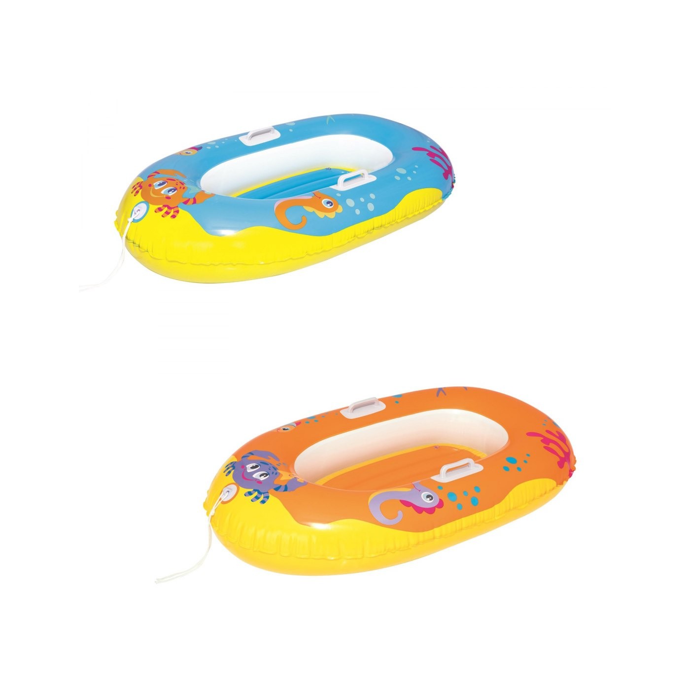 BESTWAY oranžový nafukovací ponton 119cm x 79cm