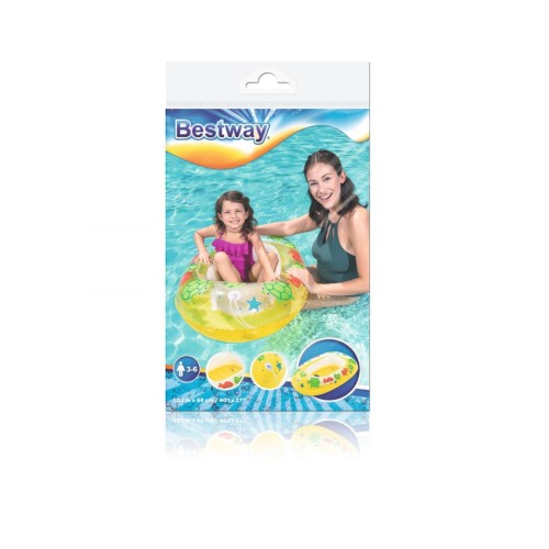 Ponton žlutý 102 cm x 69 cm BESTWAY