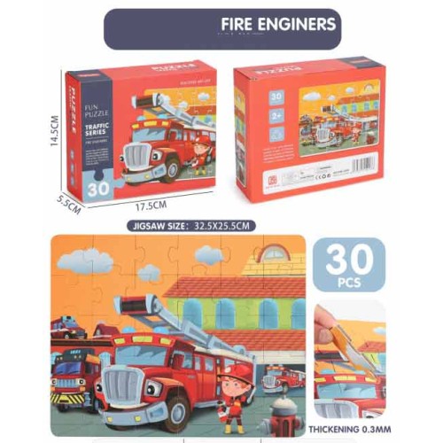 Velké puzzle pro děti 2+ puzzle puzzle hračka 30 el. Hasiči