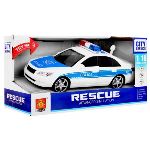 Policejní auto 1 16 Světla zvuky