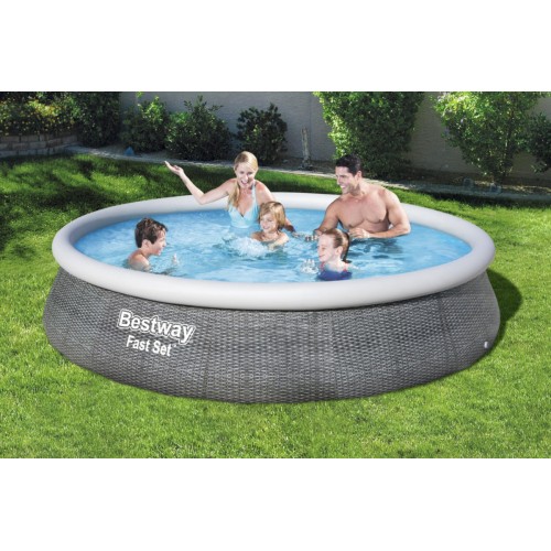 Rozšiřující bazén 13ft 396x84cm šedý BESTWAY