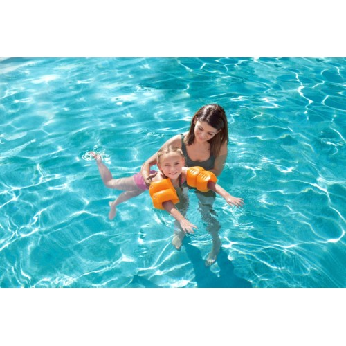 BESTWAY Oranžové dětské plavecké rukávy 20x20 cm