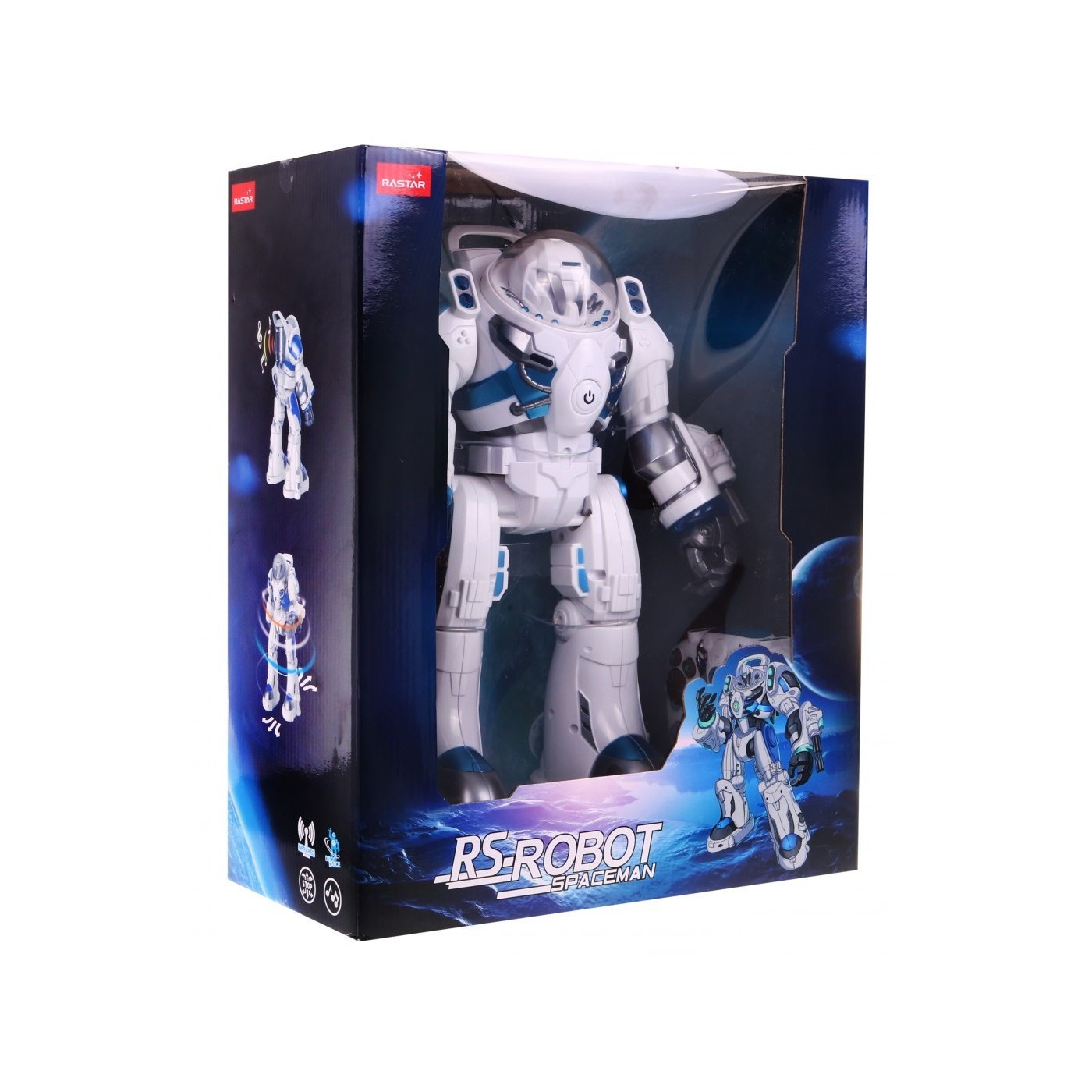 RS-Robot Spaceman bílý RASTAR Dálkové ovládání Cyborg + 2,4 GHz dálkové ovládání