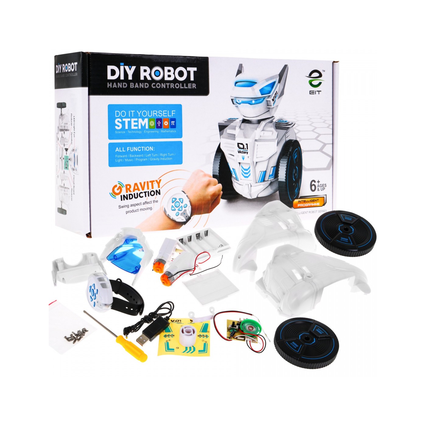 Dětský robot pro ovládání chytrých hodinek 6+ gravitační mechanismus + interaktivní funkce