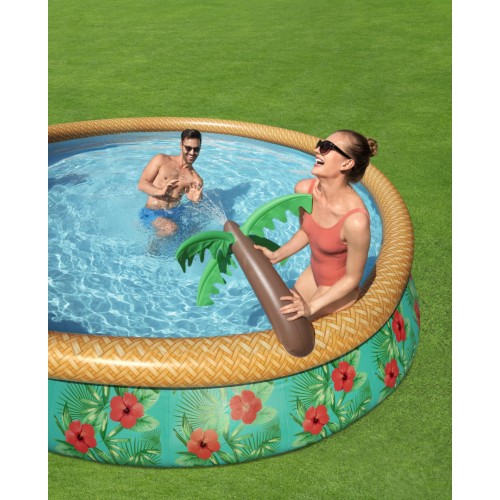Roztahovací bazén se sprchou pro děti Tropical 457x84cm 15 stop BESTWAY