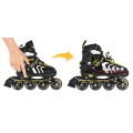 Sada kolečkových bruslí 4v1 Dětské brusle Velikost 29-33 Žlutá