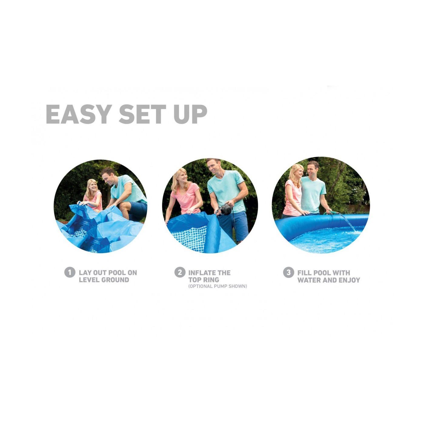 Easy Set expanzní bazén 12 Ft 366x76 cm s čerpadlem INTEX