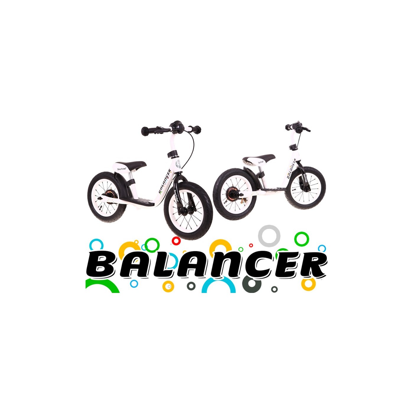 Běžecké kolo SporTrike Balancer pro děti Bílá První kolo, na kterém se naučíte jezdit