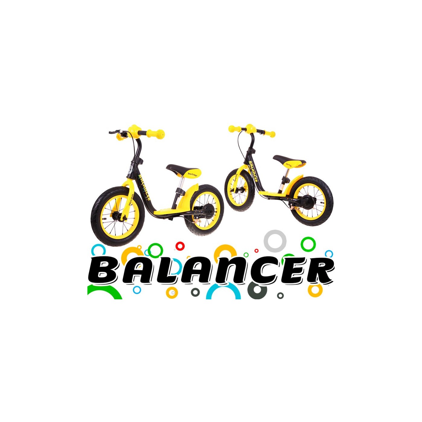 Běžecké kolo SporTrike Balancer pro děti Žlutá První kolo, na kterém se naučíte jezdit