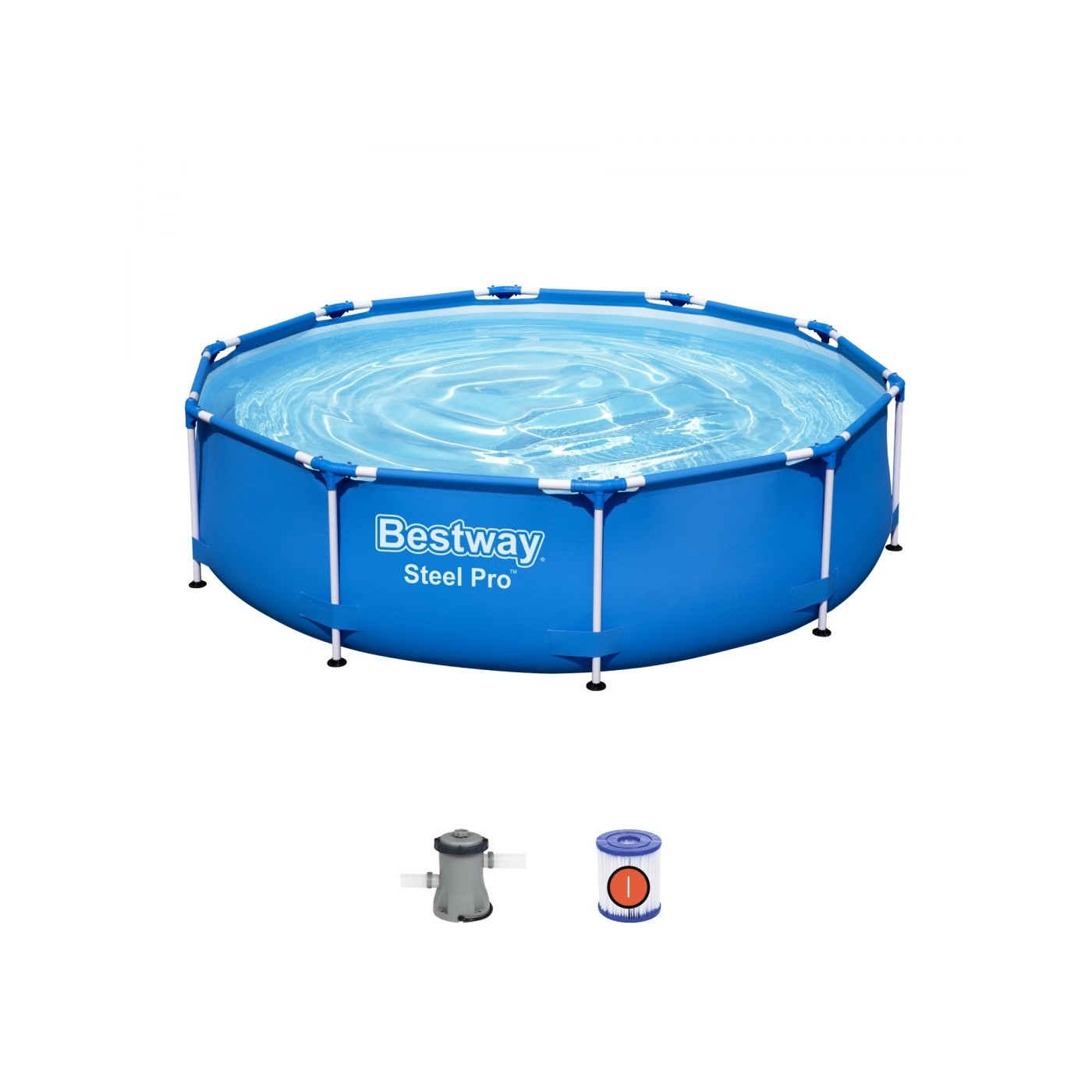 Bazén s lištou 305X76 BESTWAY 3v1 + Pumpa + Filtr