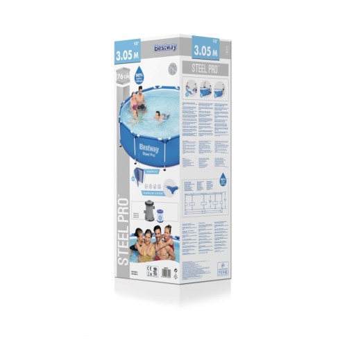 Bazén s lištou 305X76 BESTWAY 3v1 + Pumpa + Filtr