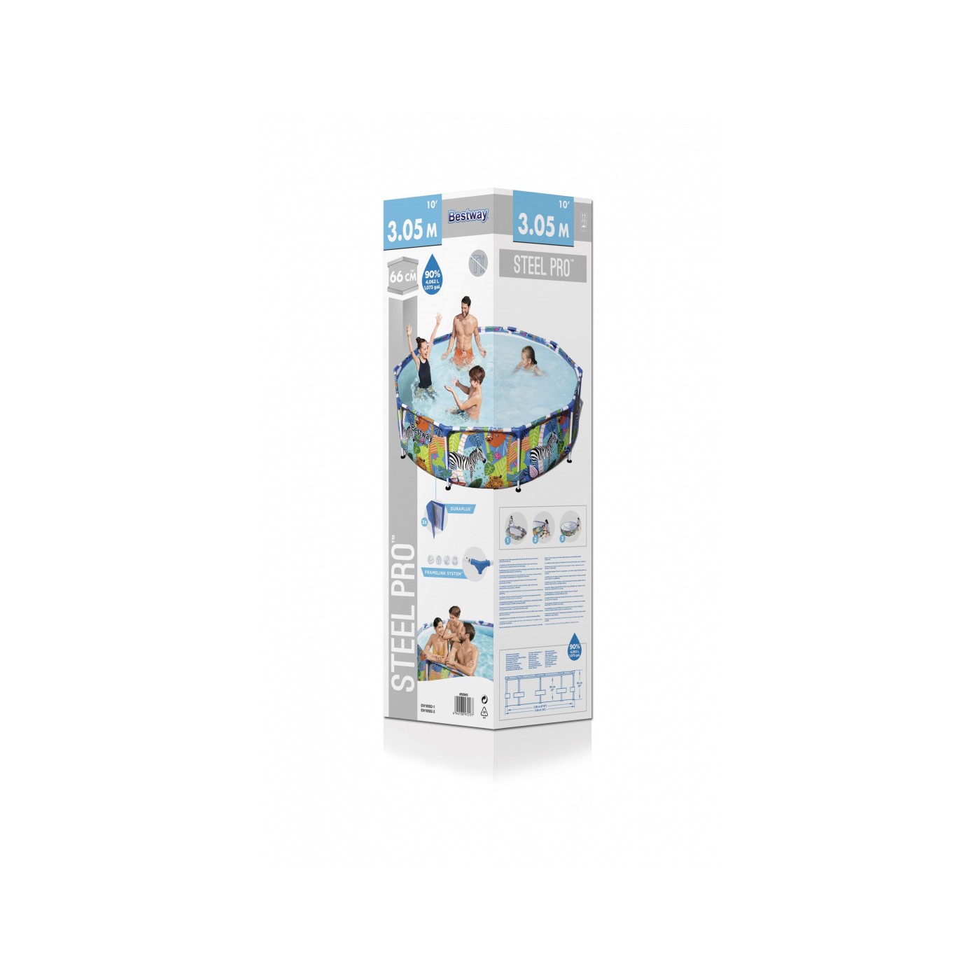 Dětský bazén Steel Pro World Animal BESTWAY 305X66CM 10 stop