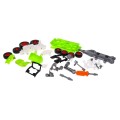 Šroubovaný traktor s přívěsem pro děti 3+ šroubovák + šroubovák + buldozer