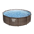 Steel Pro MAX Rack Pool 366x100 Braz 12 stop BESTWAY 4v1 + Pumpa Filtr + Žebřík