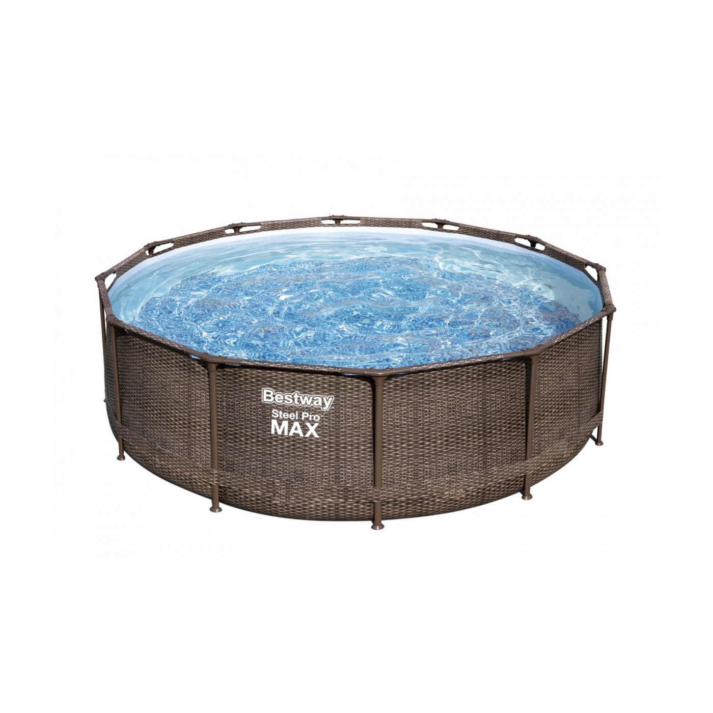 Steel Pro MAX Rack Pool 366x100 Braz 12 stop BESTWAY 4v1 + Pumpa Filtr + Žebřík