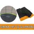 Síť na trampolínu 14 stop - 6 polí oranžová