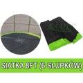 Bezpečnostní síť SkyRamiz zelená pro zahradní trampolínu 244 cm/8 stop 6 tunelů na sloupky