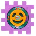 Senzorický multidomeček pro děti 18m+ Mini gry 9 Puzzlí + Pořadače + Hra senzorická + Hodiny
