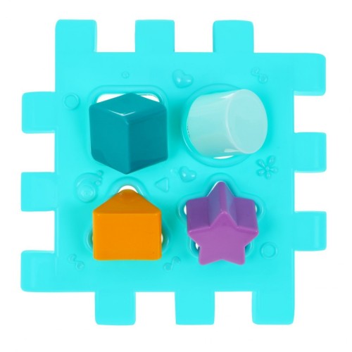 Senzorický multidomeček pro děti 18m+ Mini gry 9 Puzzlí + Pořadače + Hra senzorická + Hodiny