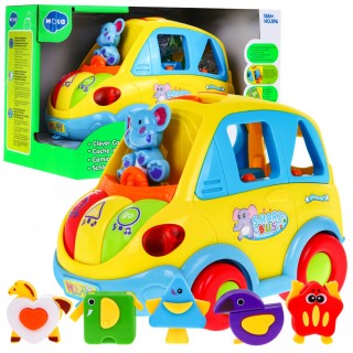 Interaktivní Smartbus pro děti 18m+ Echoes of Light + Shape Sorter + Shape Changing Pads