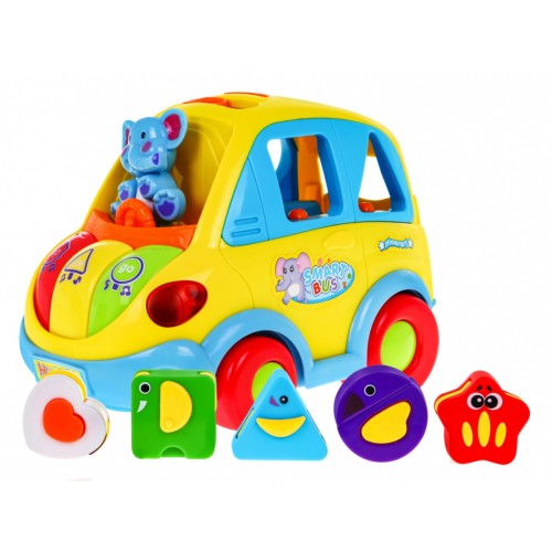 Interaktivní Smartbus pro děti 18m+ Echoes of Light + Shape Sorter + Shape Changing Pads