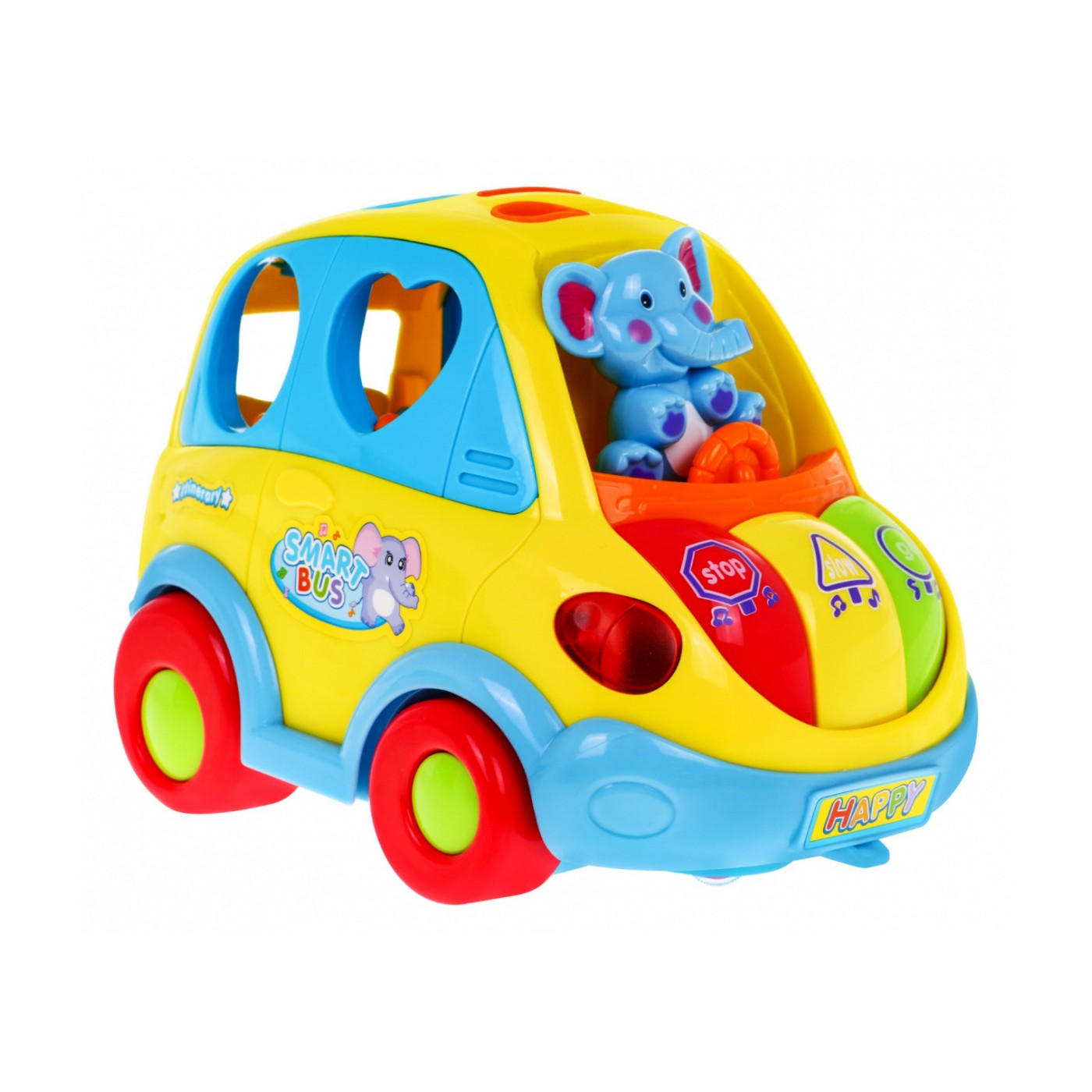 Interaktivní Smartbus pro děti 18m+ Echoes of Light + Shape Sorter + Shape Changing Pads