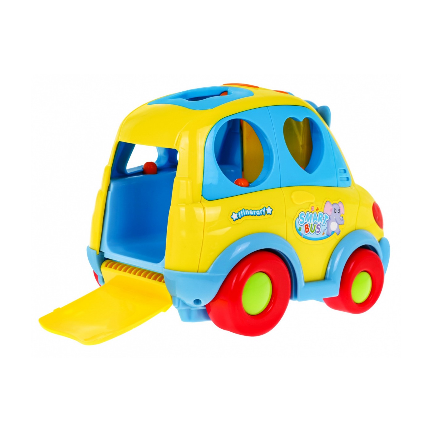 Interaktivní Smartbus pro děti 18m+ Echoes of Light + Shape Sorter + Shape Changing Pads