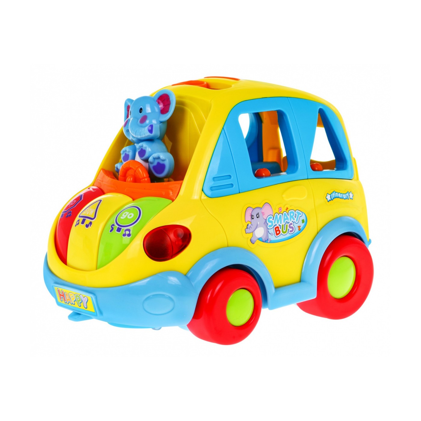 Interaktivní Smartbus pro děti 18m+ Echoes of Light + Shape Sorter + Shape Changing Pads