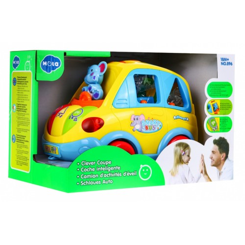 Interaktivní Smartbus pro děti 18m+ Echoes of Light + Shape Sorter + Shape Changing Pads