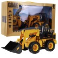 Dětský buldozer na dálkové ovládání 3+ model 1:24  Pohyblivá lžíce + Zvuky + Doplňky