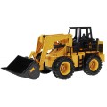 Dětský buldozer na dálkové ovládání 3+ model 1:24  Pohyblivá lžíce + Zvuky + Doplňky