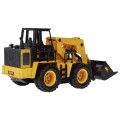 Dětský buldozer na dálkové ovládání 3+ model 1:24  Pohyblivá lžíce + Zvuky + Doplňky
