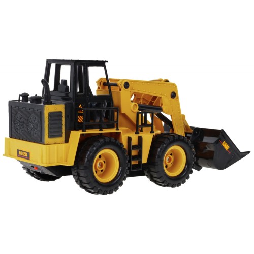 Dětský buldozer na dálkové ovládání 3+ model 1:24  Pohyblivá lžíce + Zvuky + Doplňky