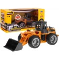 Dětský buldozer 8+ Dálkové ovládání model 1:18 Kovové pohyblivé části
