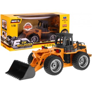 Dětský buldozer 8+ Dálkové ovládání model 1:18 Kovové pohyblivé části