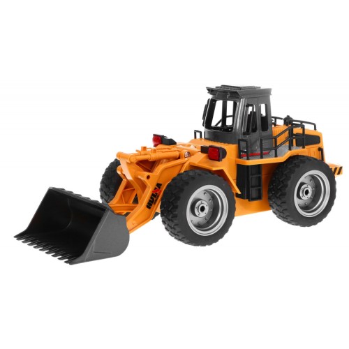 Dětský buldozer 8+ Dálkové ovládání model 1:18 Kovové pohyblivé části