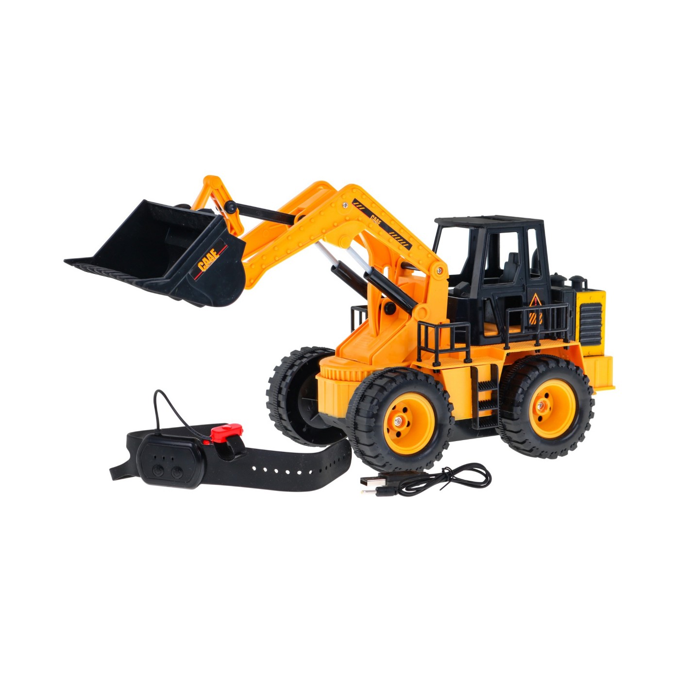 Ručně ovládaný buldozer pro děti 6+  Inteligentní náramek na ruku + Pohyblivá lžíce