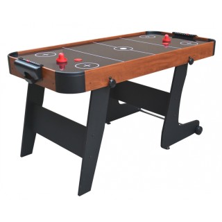 Cymbergaj pro děti + Hrací stůl s MDF + Rodinná hra Air Hockey hnědá 152x74x80cm