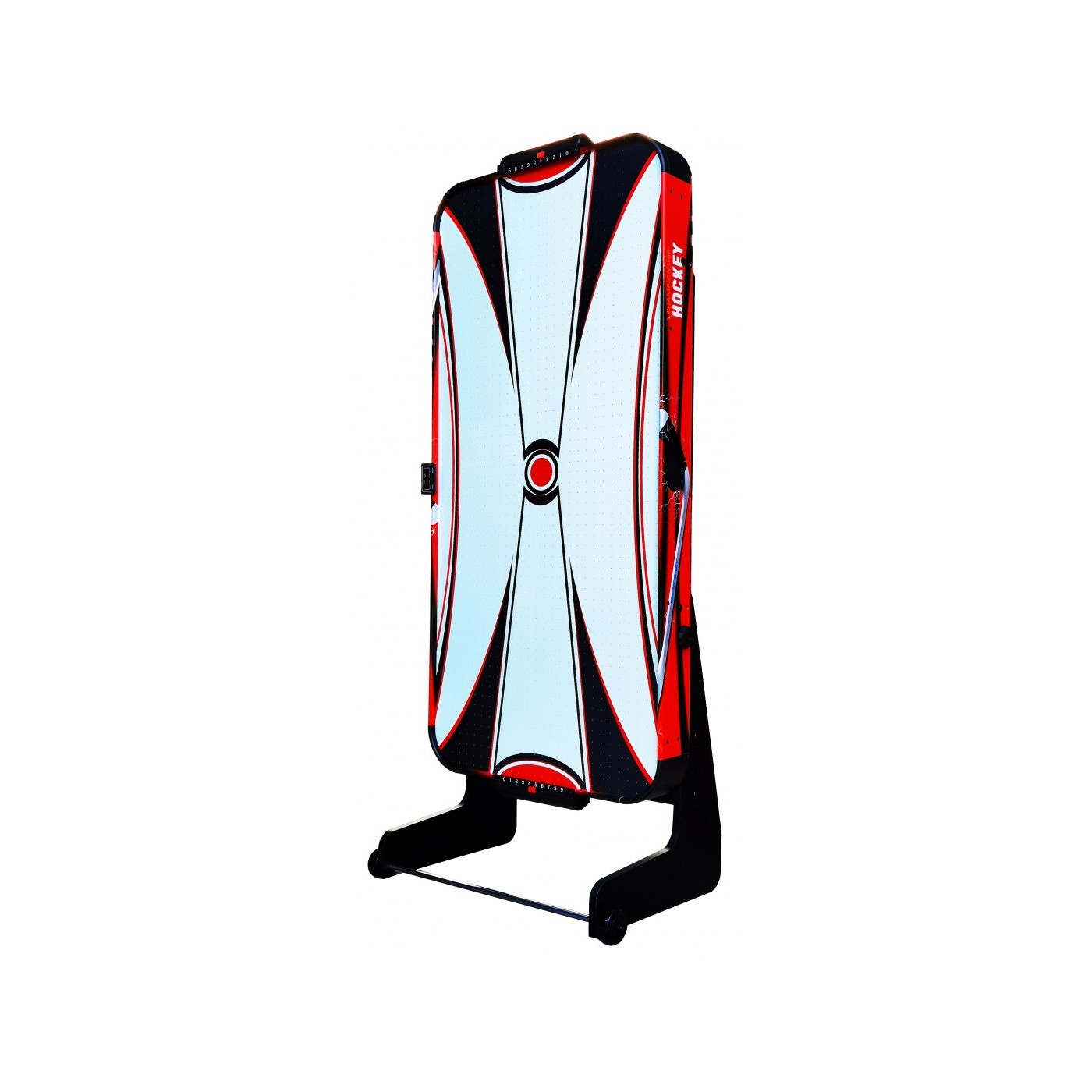 Cymbergaj pro děti + Hrací stůl s MDF + Rodinná hra Air Hockey červená 152x74x80cm