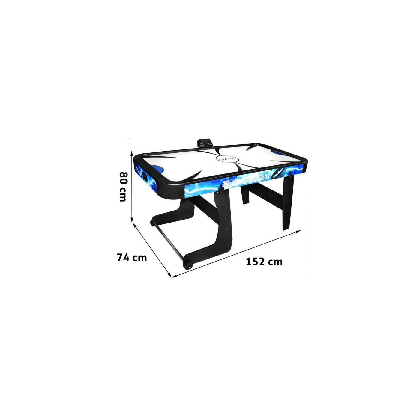 Cymbergaj pro děti + Hrací stůl s MDF + Elektronický sčítač bodů + Rodinný vzdušný hokej 152x74x80cm