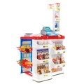 Supermarket pro děti 3+ červená Fun v obchodě 24 el. Vozík + zboží + interaktivní skener