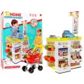 Supermarket pro děti 3+ Selednowy Zábava v obchodě 24 el. Vozík + zboží + interaktivní skener