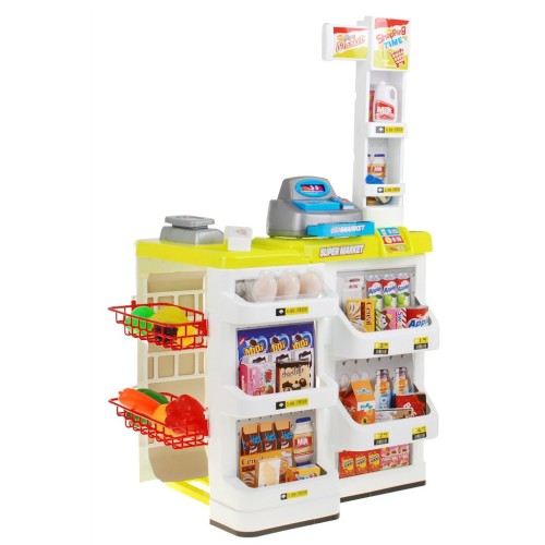 Supermarket pro děti 3+ Selednowy Zábava v obchodě 24 el. Vozík + zboží + interaktivní skener