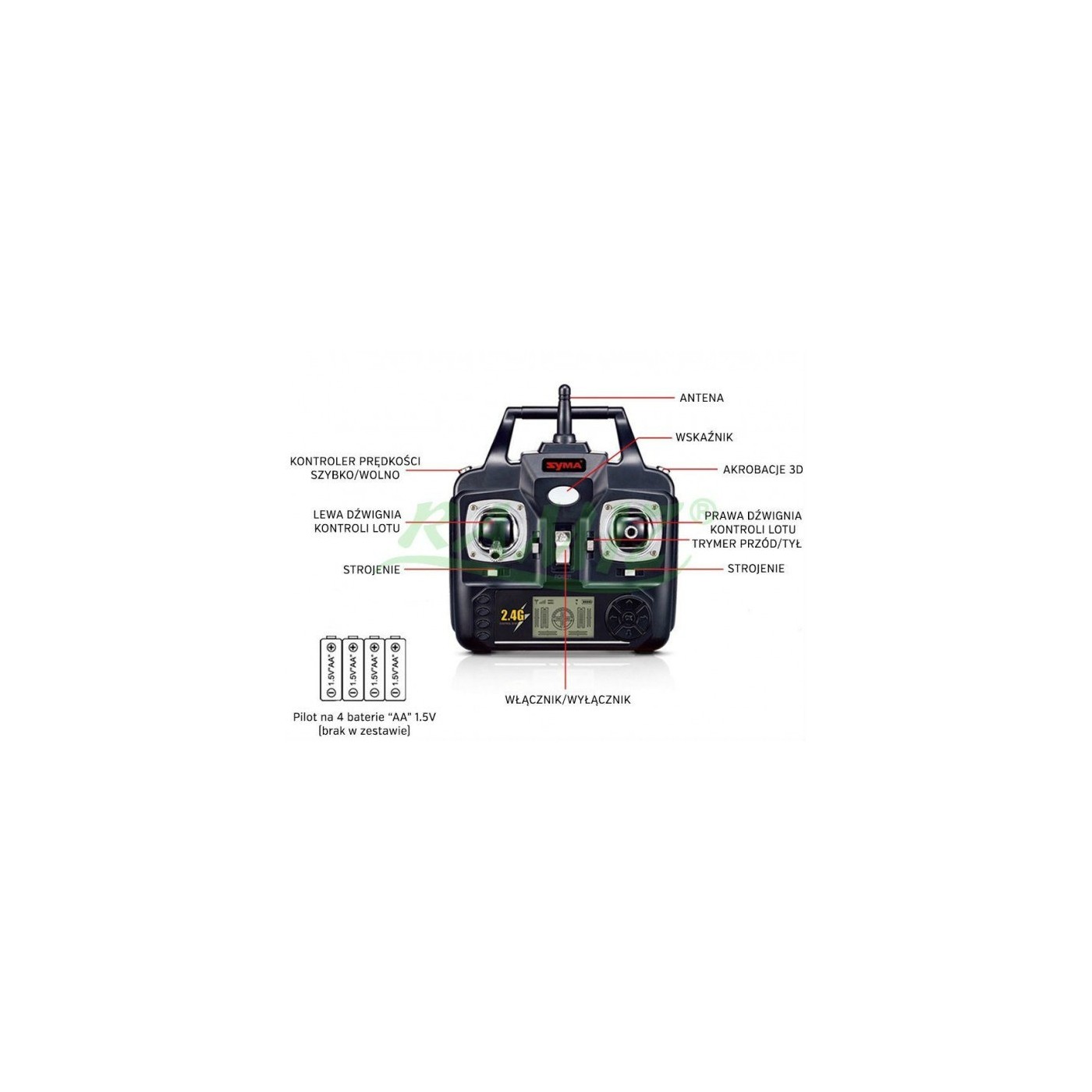 Syma drone barva Černá