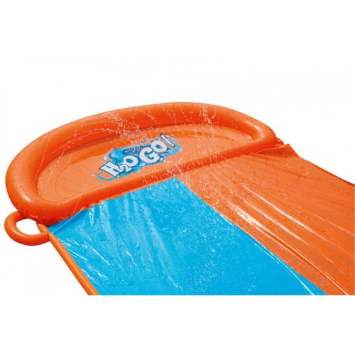 Dětská vodní skluzavka 3+ dvojitá dráha 488 cm BESTWAY + opravná záplata
