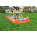 Dětská vodní skluzavka 3+ dvojitá dráha 488 cm BESTWAY + opravná záplata