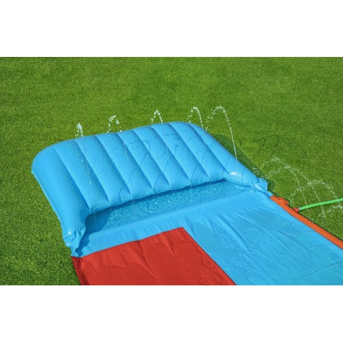 Dvojitá vodní skluzavka pro děti 3+ tsunami dráha 488 cm BESTWAY + opravná záplata