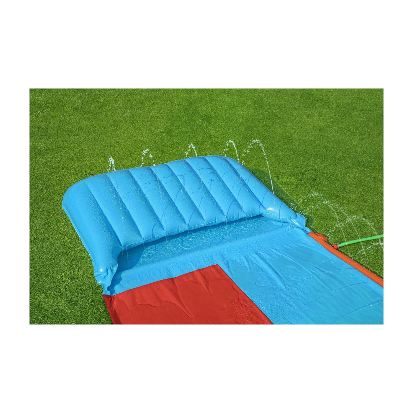 Dvojitá vodní skluzavka pro děti 3+ tsunami dráha 488 cm BESTWAY + opravná záplata